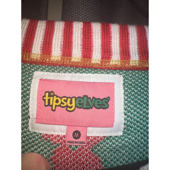 Ugly Christmas Sweater Xmas Size Medium Tipsy Elves - Picture 2 of 3